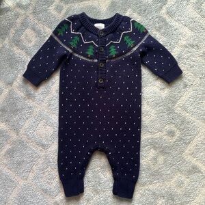 Hanna Andersson long sleeved Christmas tree romper